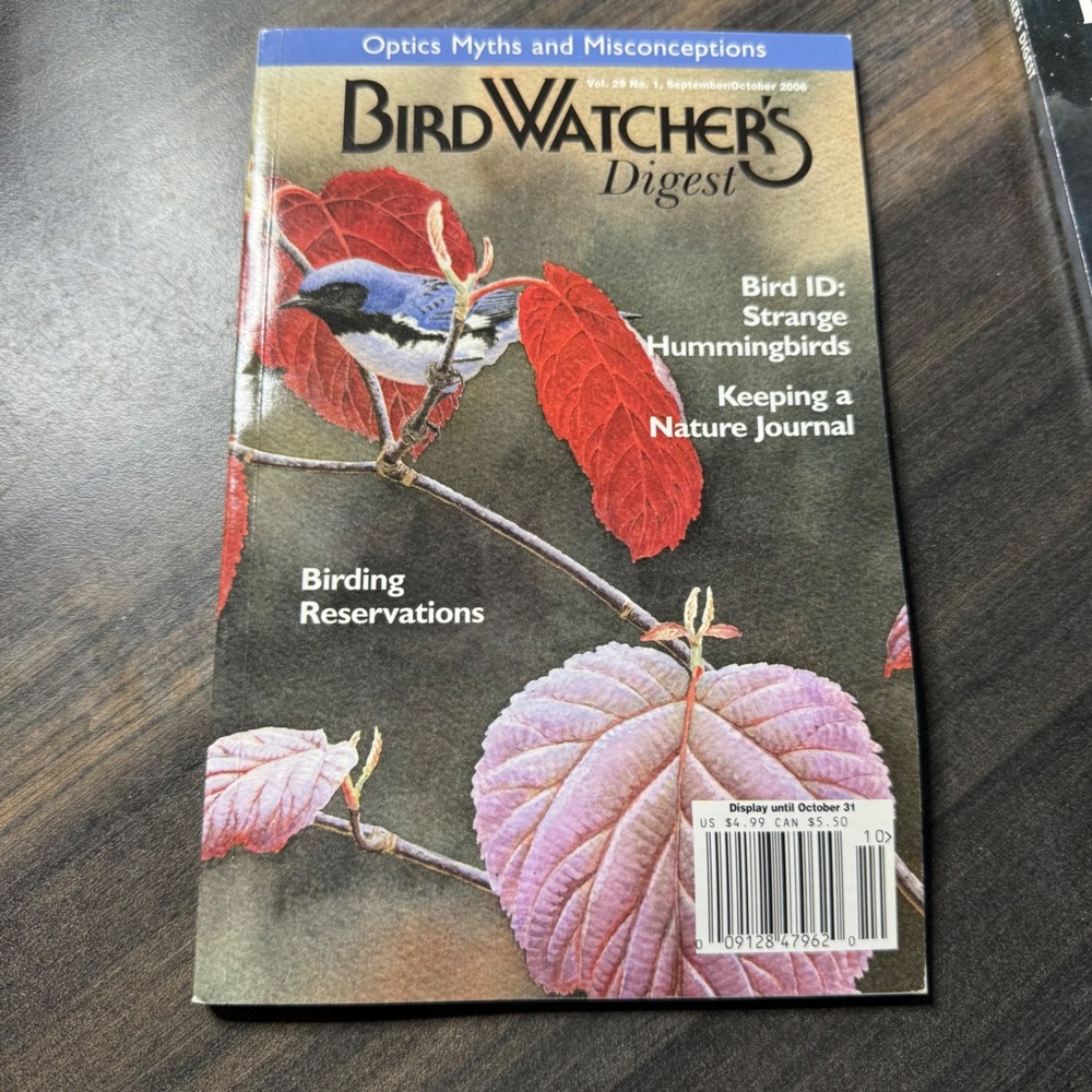 Bird Watchers Digest Magazine September October 2006 Optics Bird ID Hummingbirds